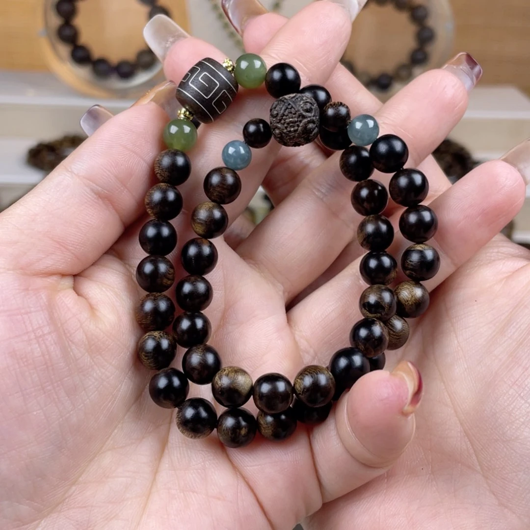 沉香手串l****t越南顺化紫棋楠