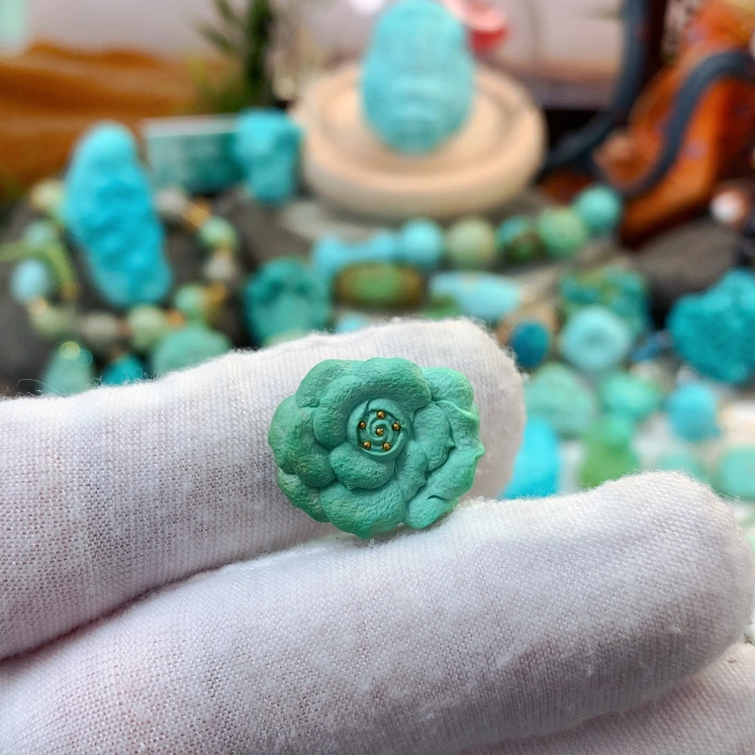 绿松石未镶嵌珠宝半成品