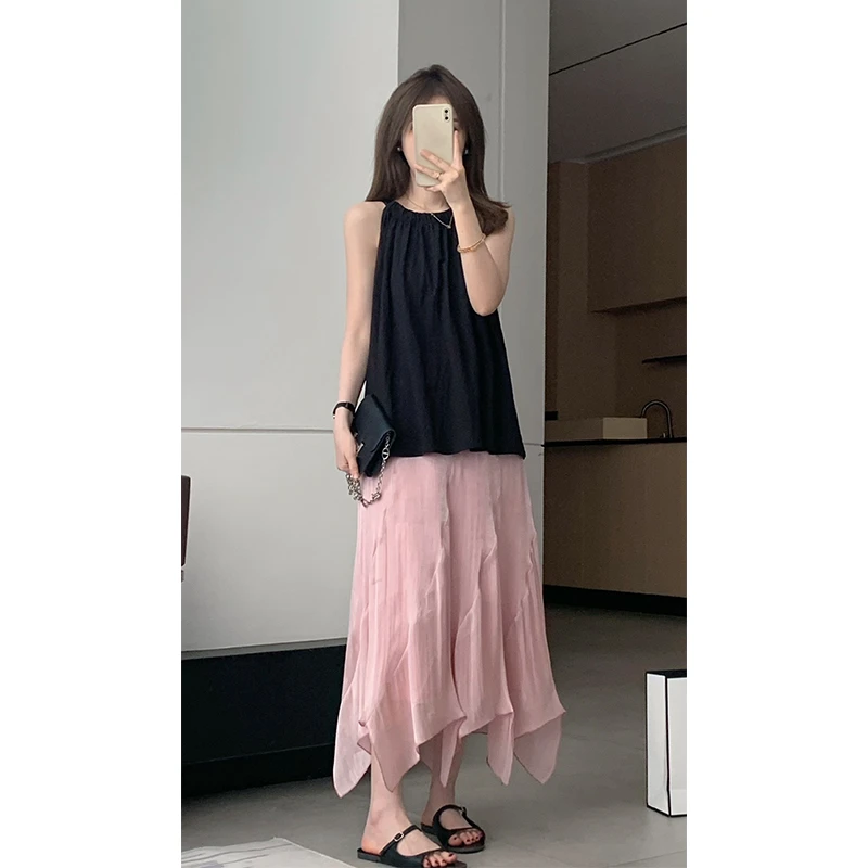 FUGUI RICH【凉感夏日】小个子吊带上衣2024年夏款背心 26242BD6650