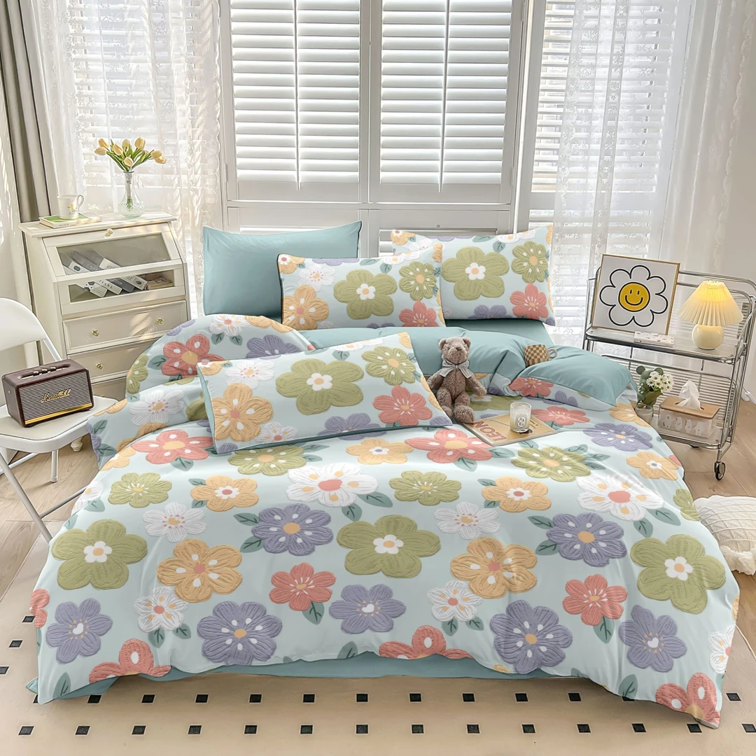 【子晴专属】皇冠品质生活提花小竺锦四件套200*230cm