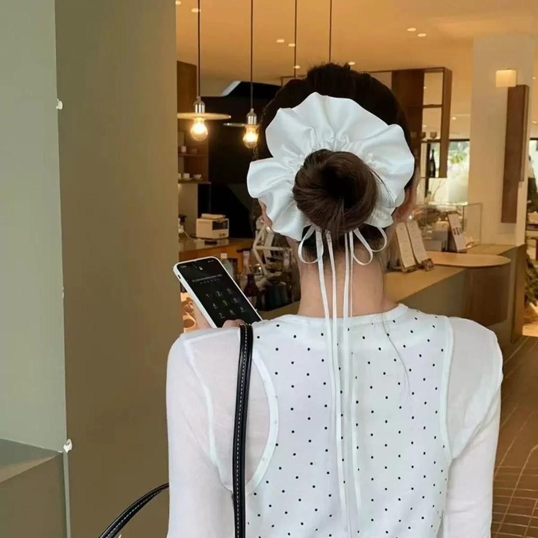 【手作，重工款】甜美风百搭发圈 抓夹 侧边夹 发绳ins优雅气质