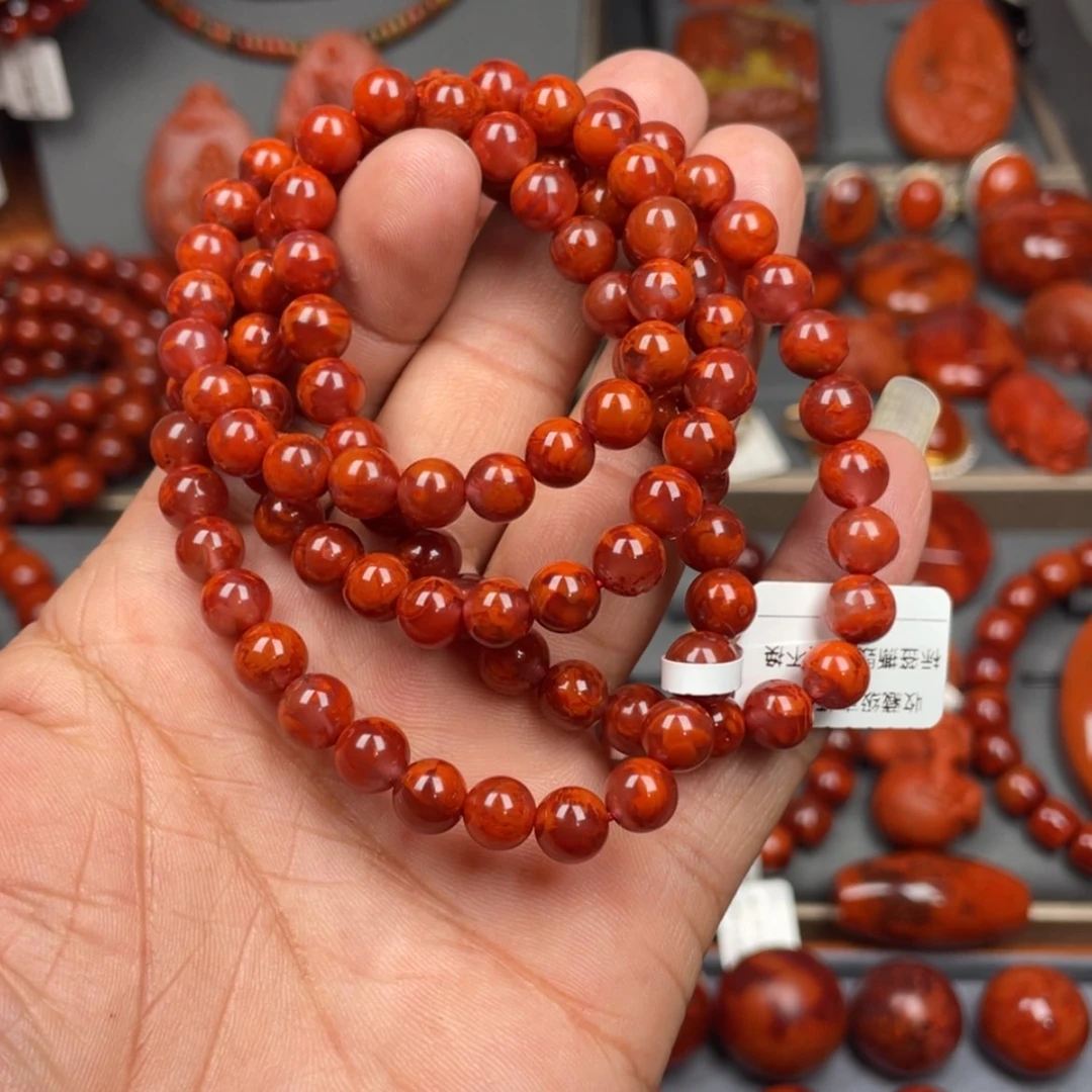 【闪购商品】南红玛瑙珠宝奇石未镶嵌J****l多圈7