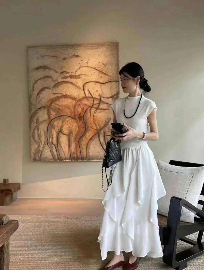 2025百搭荷叶边绝美气质半身裙