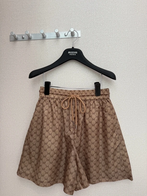 玛丝恩迪夏季老钱风休闲短裤