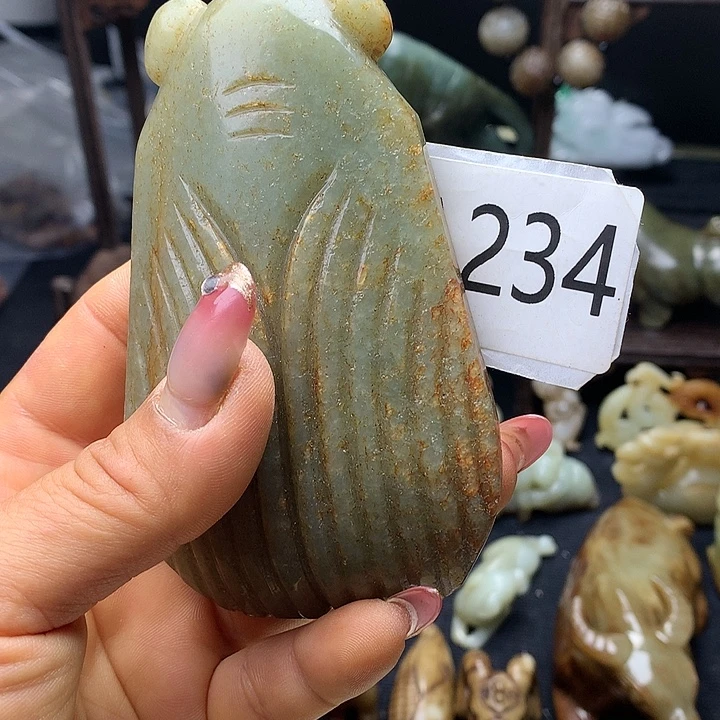 和田玉未镶嵌车挂