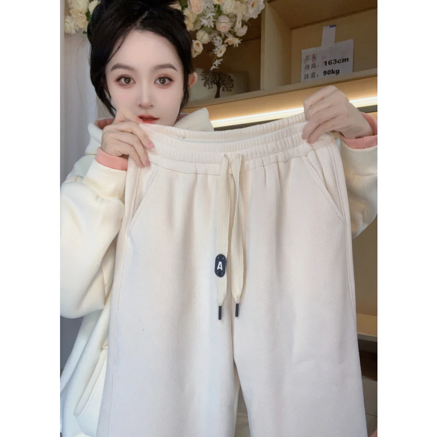 9187左尚尚2024冬季新款阔腿裤高腰时尚休闲百搭设计