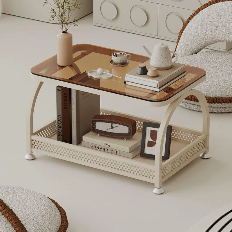 (活动价）飘窗小桌子卧室家桌用榻榻米玻小璃茶几网红奶油客厅茶几