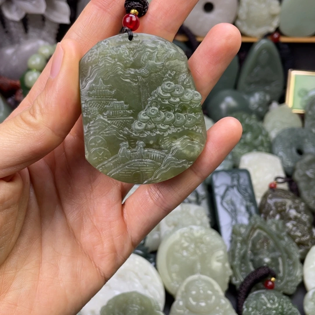 和田玉未镶嵌颈饰