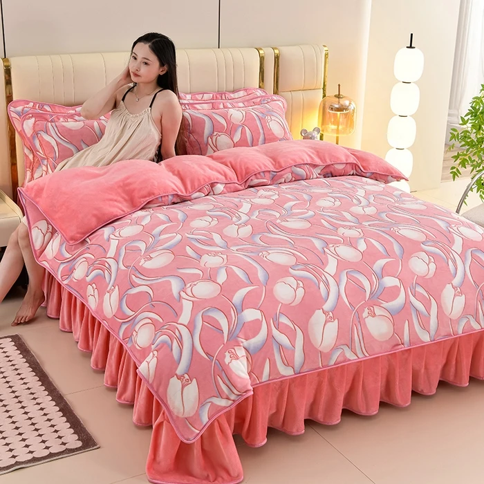 清！清！清舱！加厚牛奶绒四件套双面加绒冬季高克重新