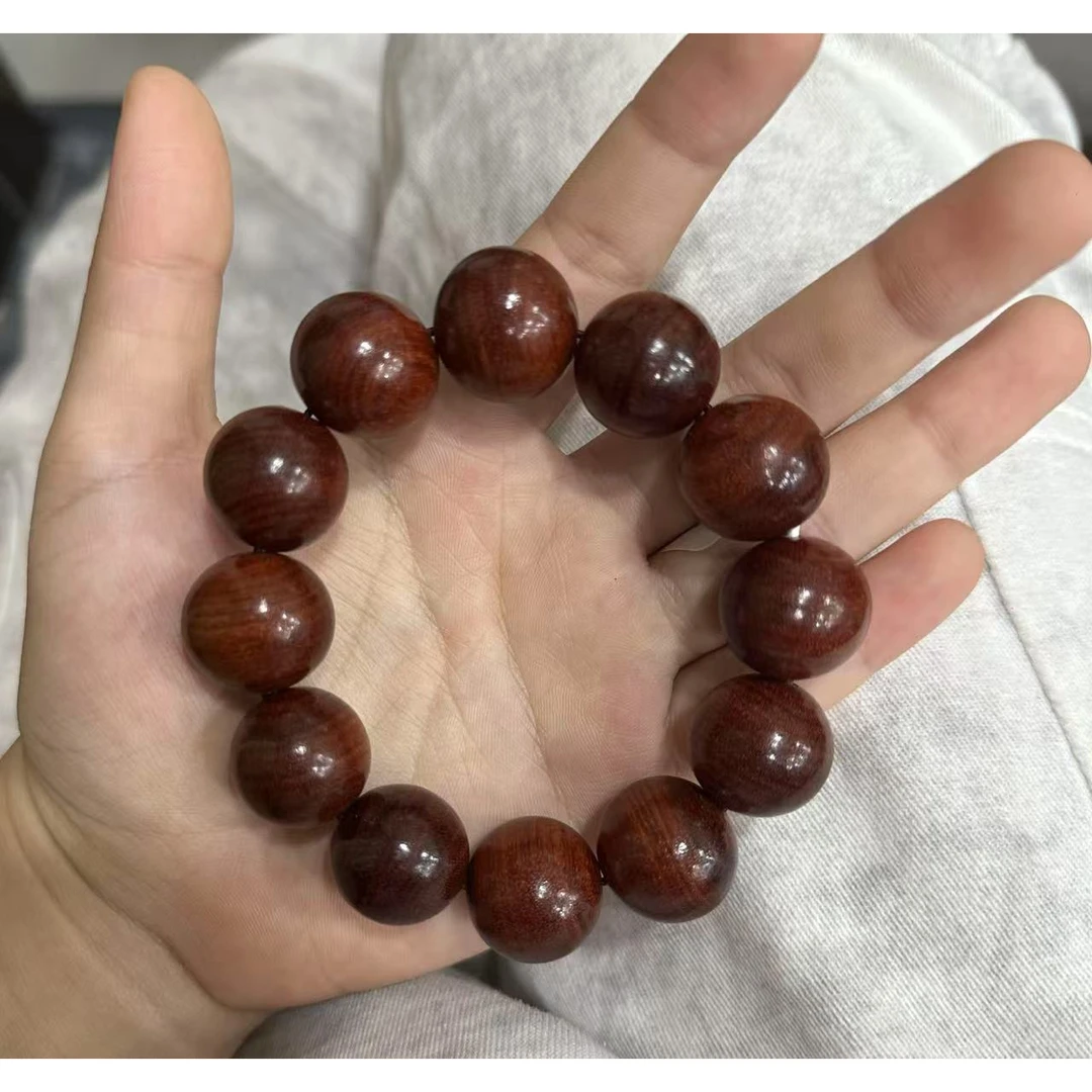 红檀单圈圆珠手串卡20无礼盒铁木豆 362