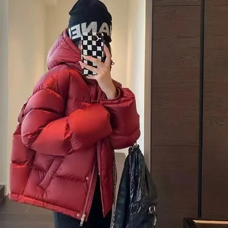 【反季清仓福利】鸭绒保暖连帽加厚短款羽绒服 3399