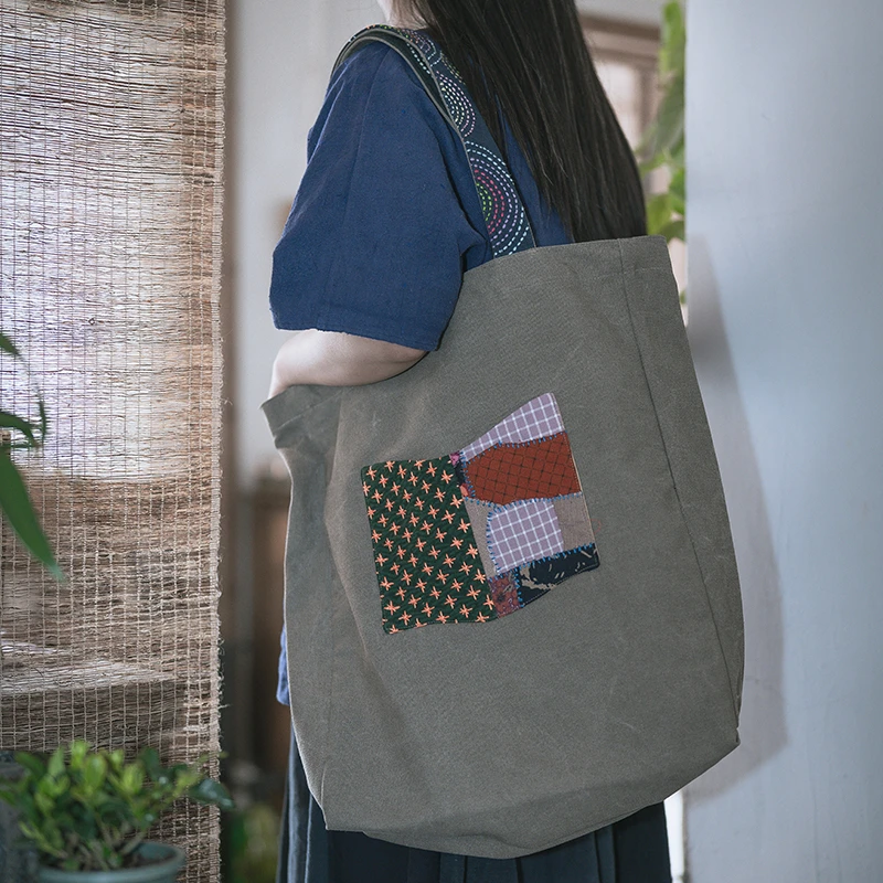 钟声刺绣 全手工缝制 户外旅行收纳挎包便携收纳包 茶道零配