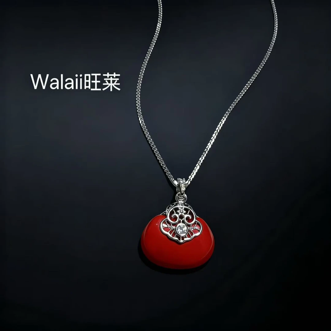 吊坠925银 （不含链）Z砂平安锁银坠子 631 旺莱 凤梨严选