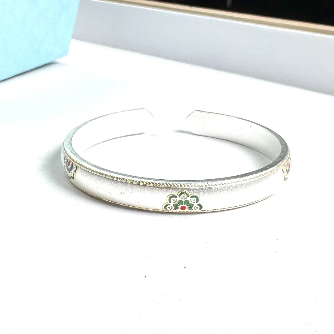 通体里外一致纯箔臻奢品t141时尚活口手镯