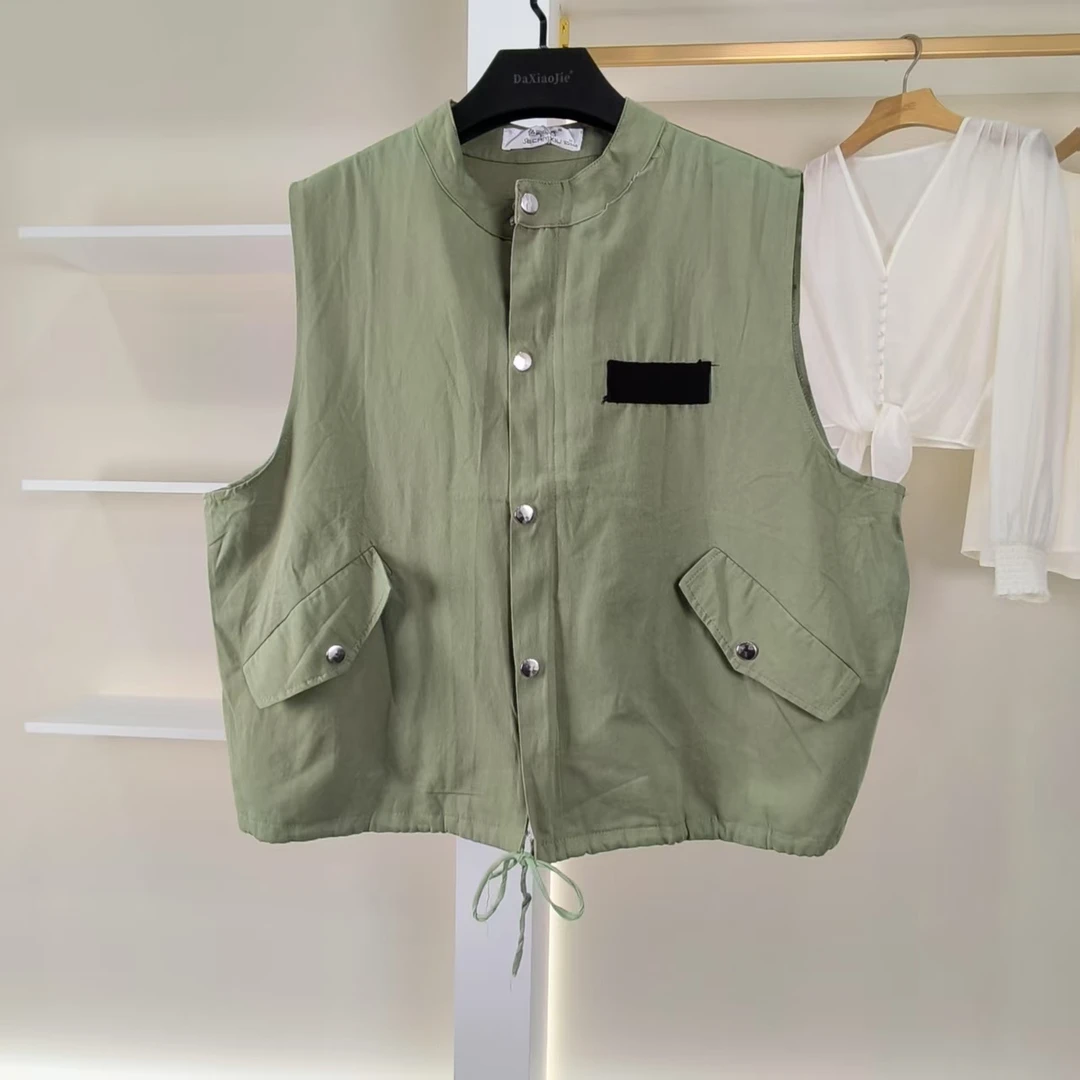 麦迪尚品【色】50406363 夏季薄款简约外套马甲品牌撤柜女装