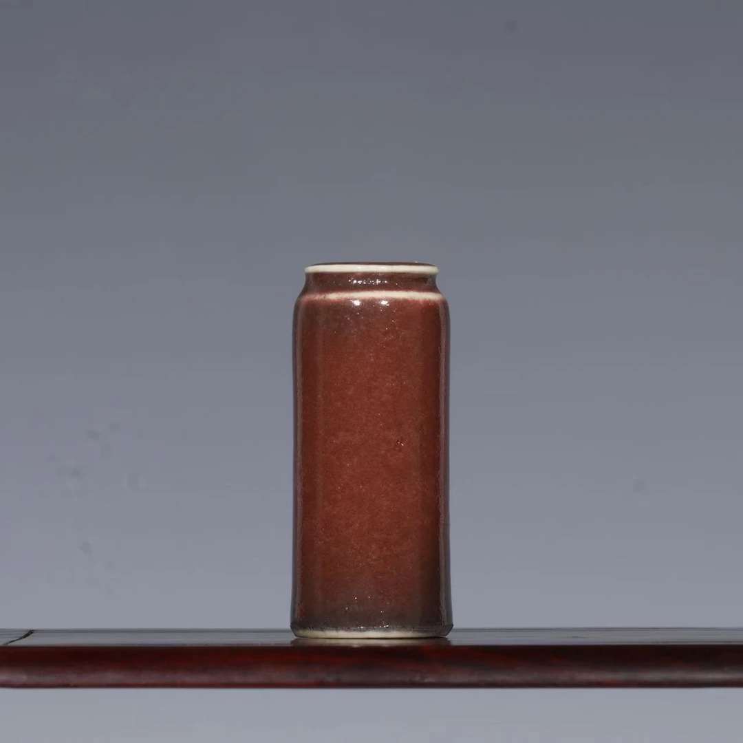 1:清中期祭红釉鼻烟壶