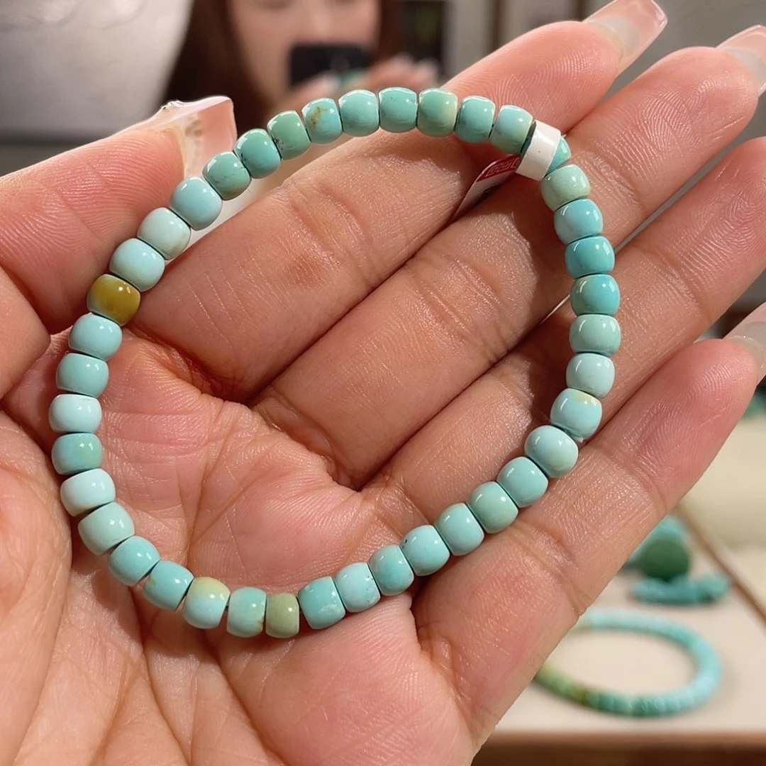 绿松石未镶嵌瓷釉直切卡5+