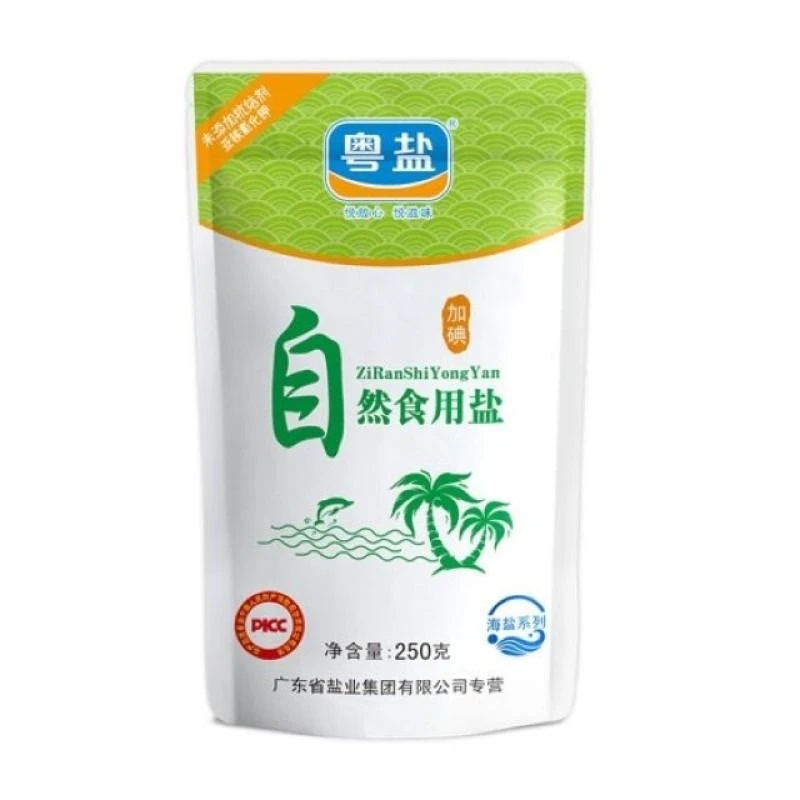 粤盐牌加碘自然食用盐250g