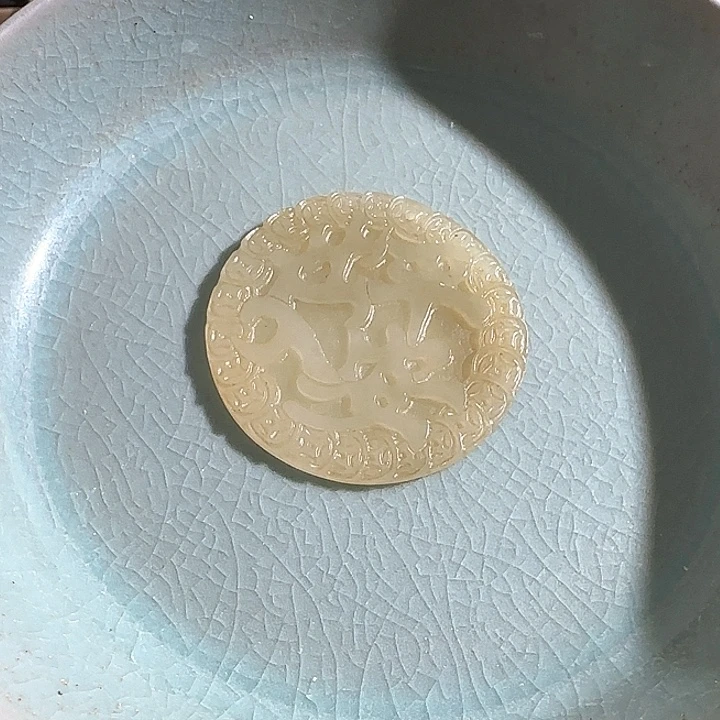 瓷片摆件恭喜发财工艺结缘3