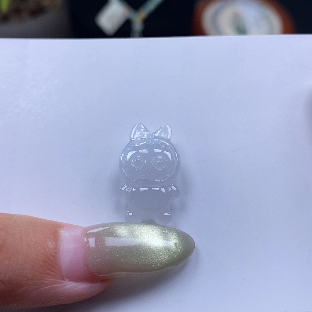 翡翠未镶嵌手链闪