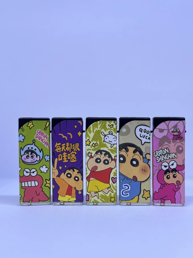 高品质蜡笔小新蓝色火焰创意打火机少女心防风网红送男友女友礼物