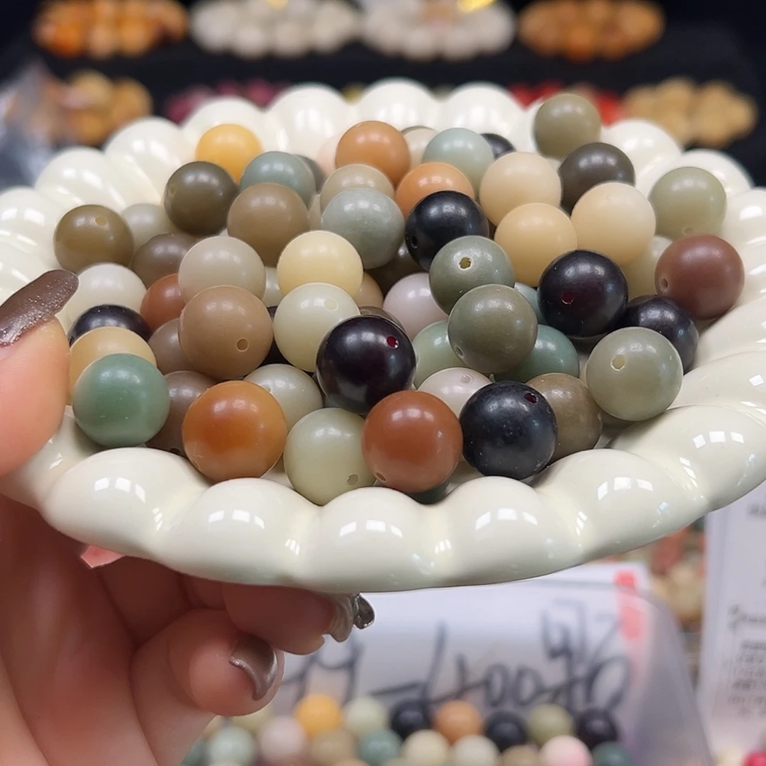 菩提根/象牙果手串卡14到15多宝圆50颗