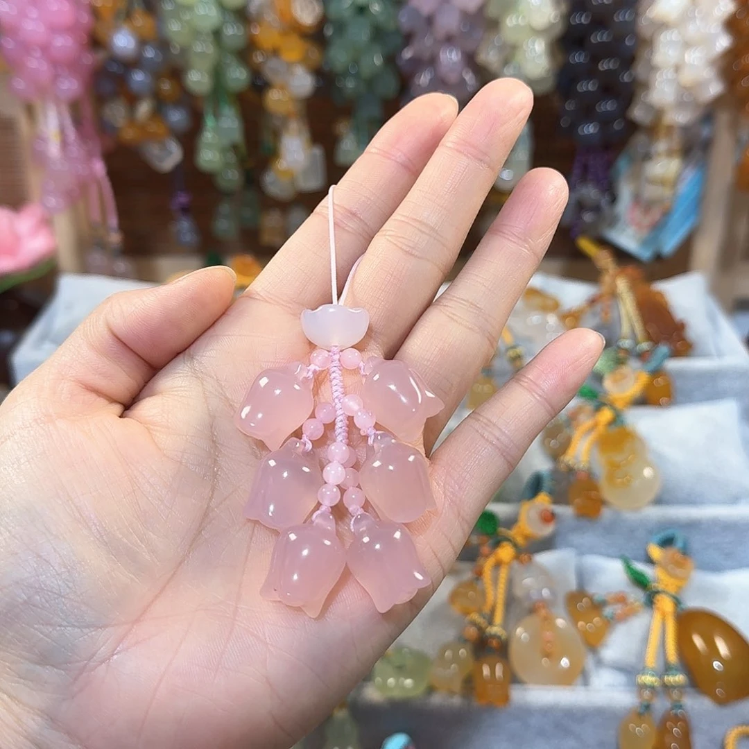 玛瑙/玉髓手机挂件未镶嵌
