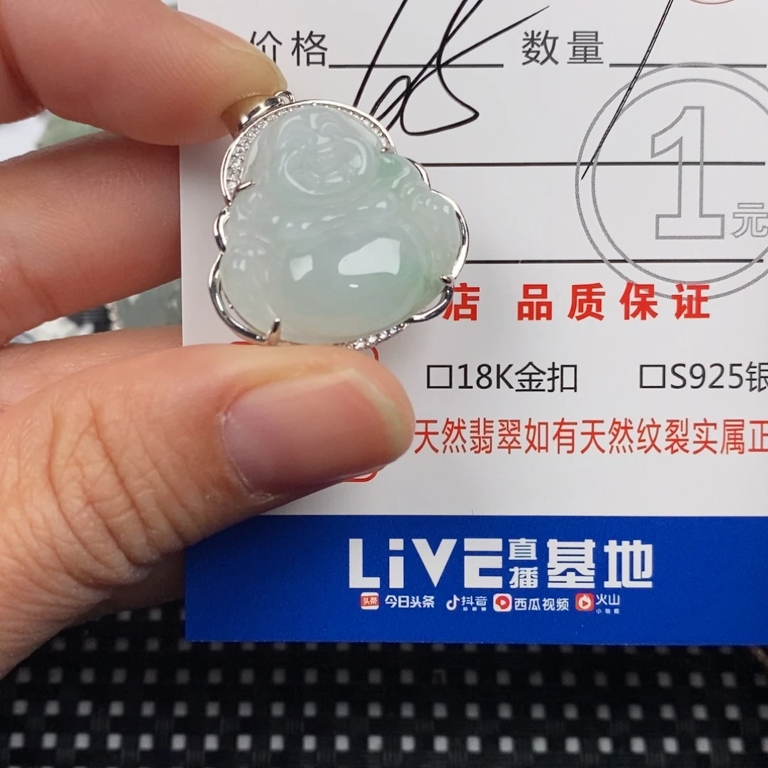 翡翠银S925镶嵌颈饰