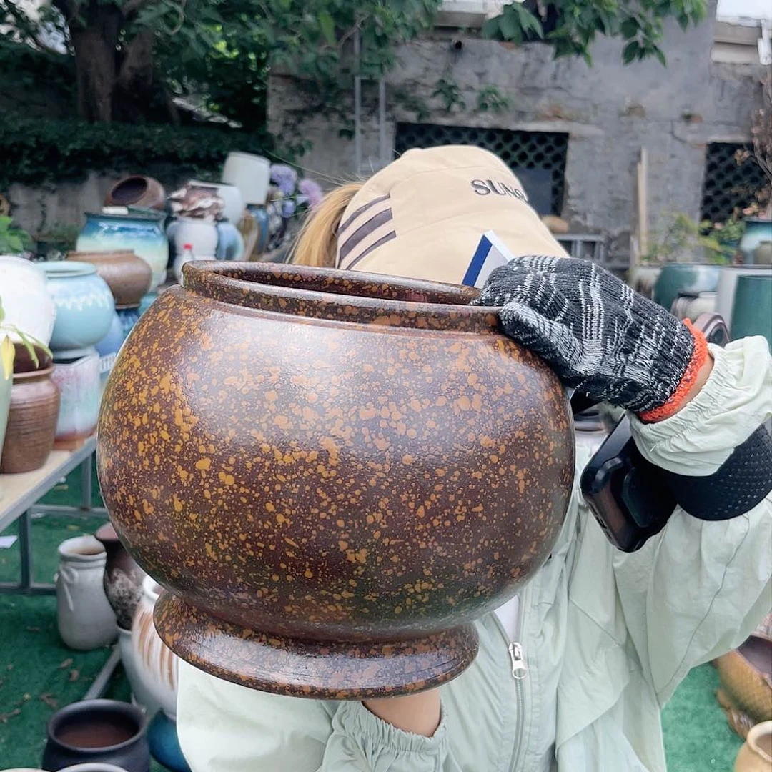 紫砂花盆王嫂花盆直播0606-134高25口24