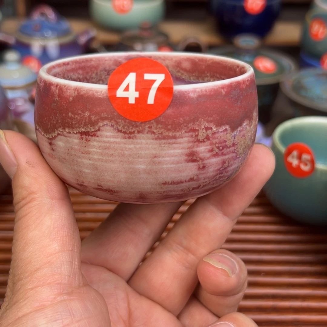 手工制作钧窑茶器