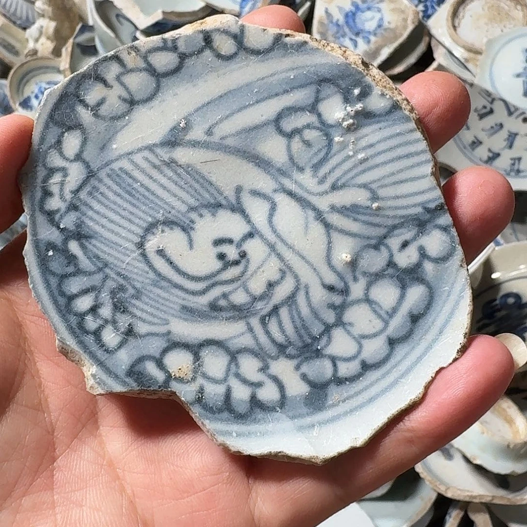 太***羊瓷片瓷片标本，顺丰包邮