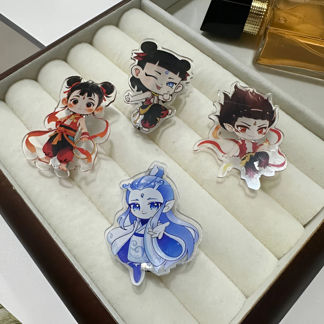 哪吒敖丙可爱新款卡通儿童发夹女孩头饰刘海鸭嘴发饰少女侧边卡子