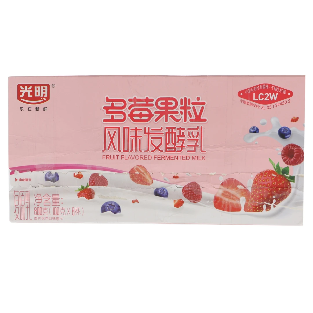 光明多莓果粒风味发酵乳 800g(00g*8杯)