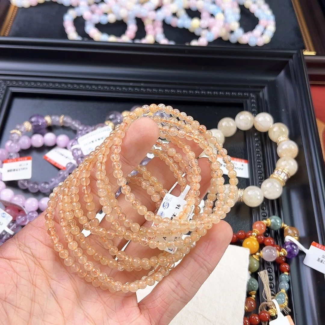 水晶手链未镶嵌金发晶
