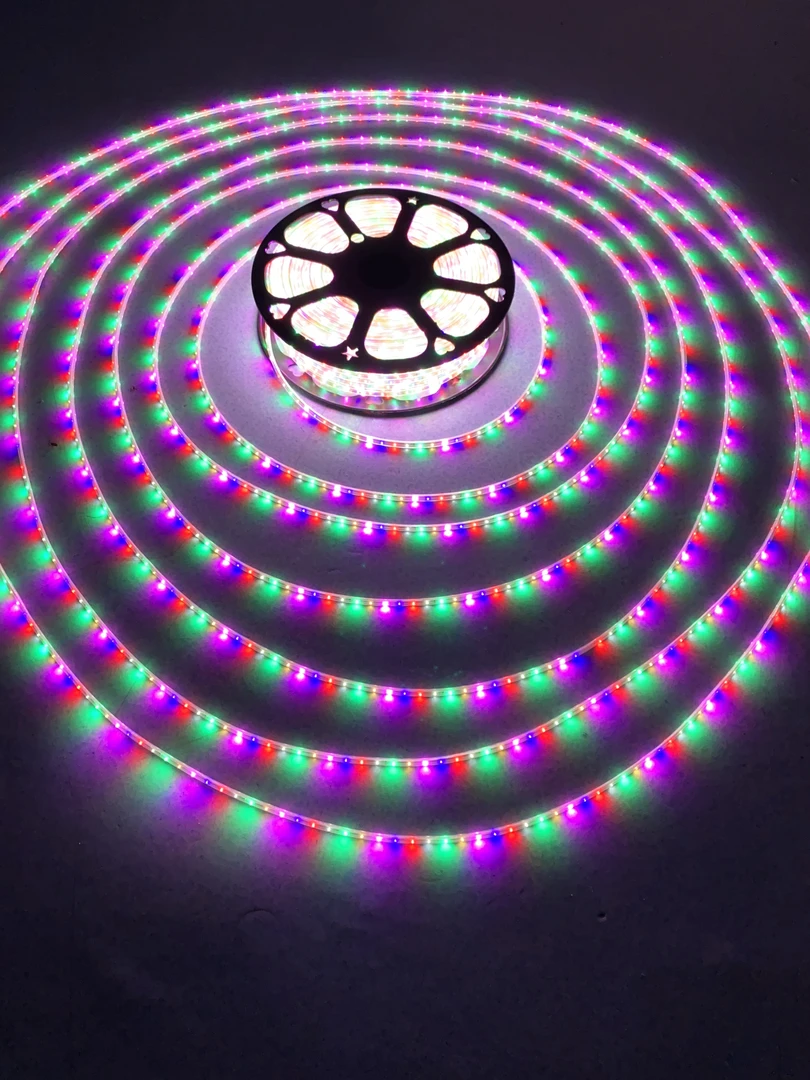 带导线跑马流水灯带户外防水灯带防爆防冻LED灯带一米72灯高亮