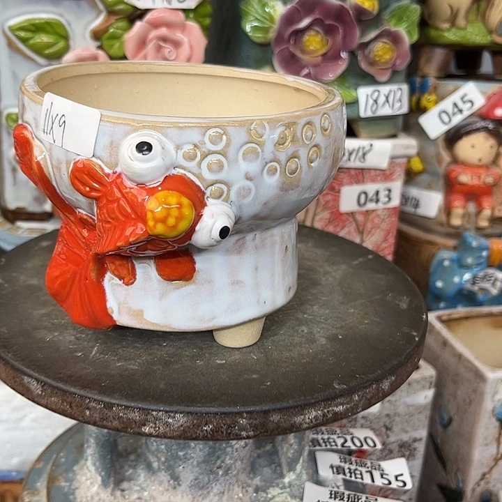 粗陶材质多肉花盆