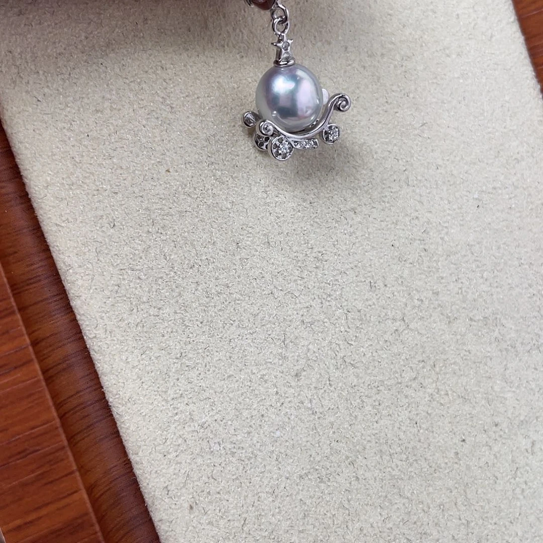 颈饰海水珍珠银S925镶嵌