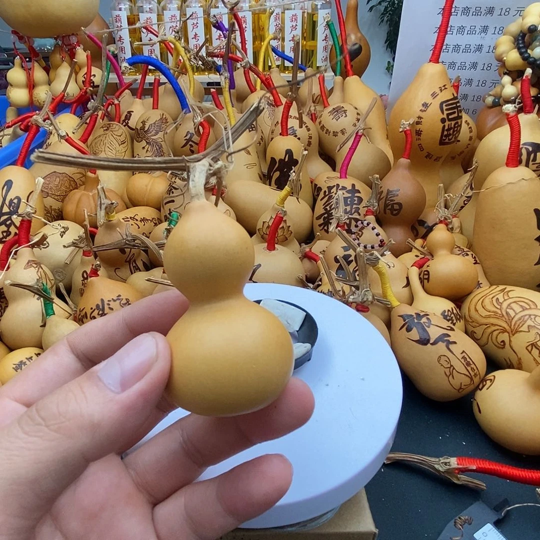 木***榛香榧木葫芦工艺品