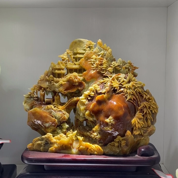 未镶嵌蛇纹石玉（覆膜）珠宝奇石