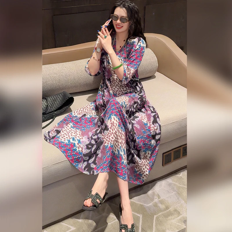 【Linda姐高端线】夏季时尚高贵气质慵懒法式连衣裙子AS5LYH1484