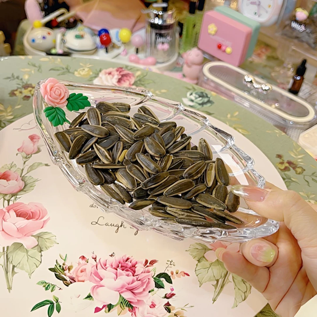 精致透明玻璃果盘叶子形状大容量水果托盘干果碟