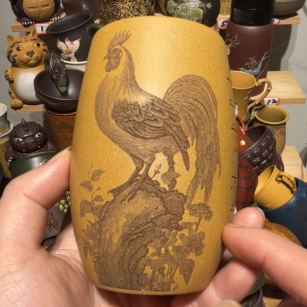 紫砂茶杯宜兴紫砂主人杯