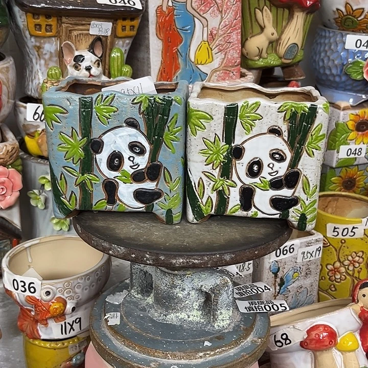 粗陶材质多肉花盆