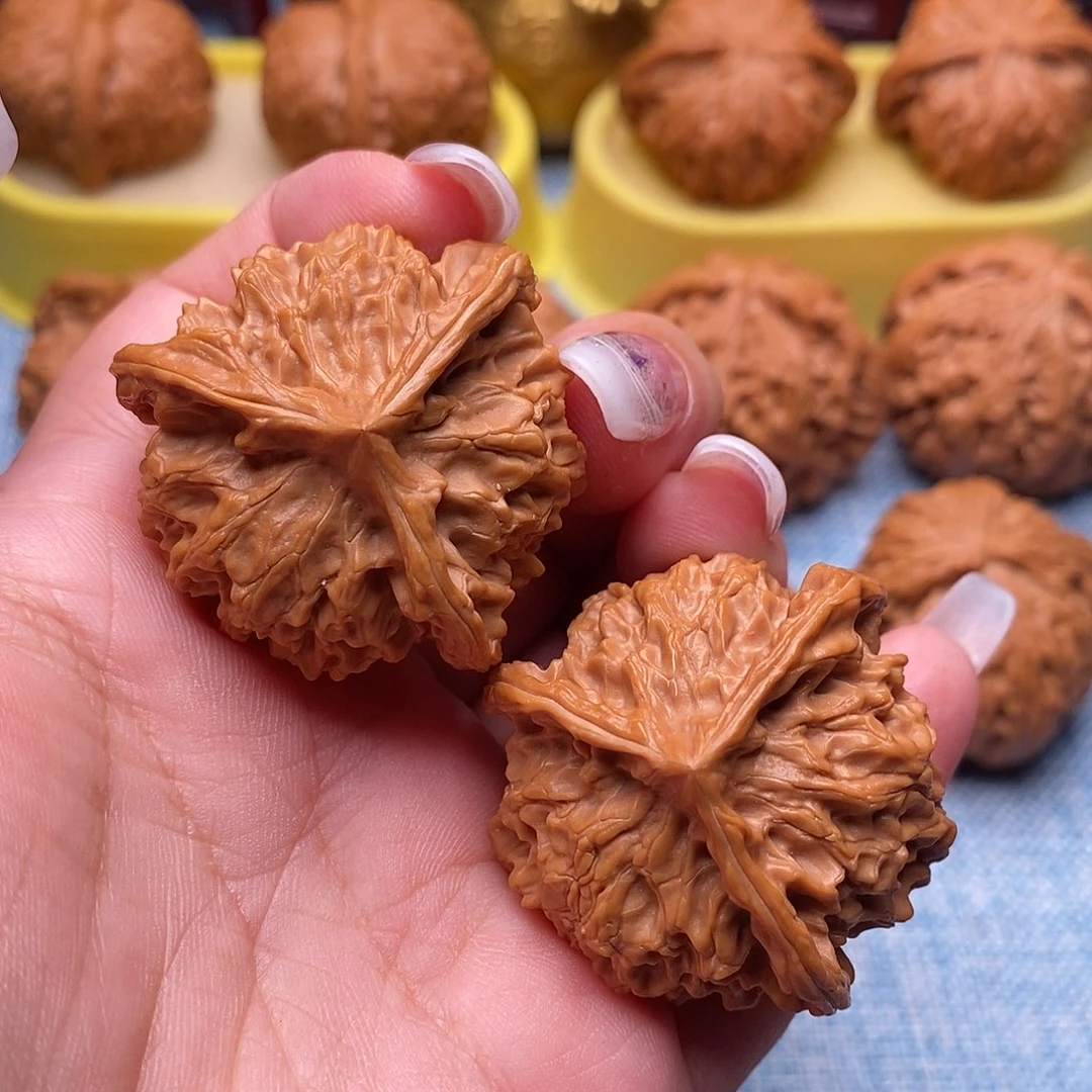 把件文玩核桃毕业三棱40尺全品