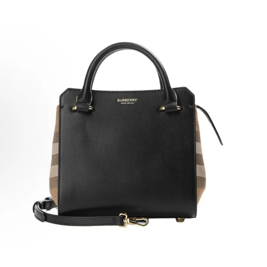 BURBERRY/博柏利Banwell 可拆卸可调节肩带 皮革 单肩斜挎包 M