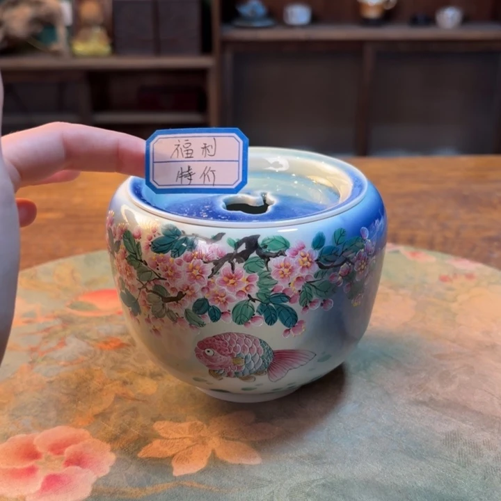 柴烧纯手工手绘陶瓷