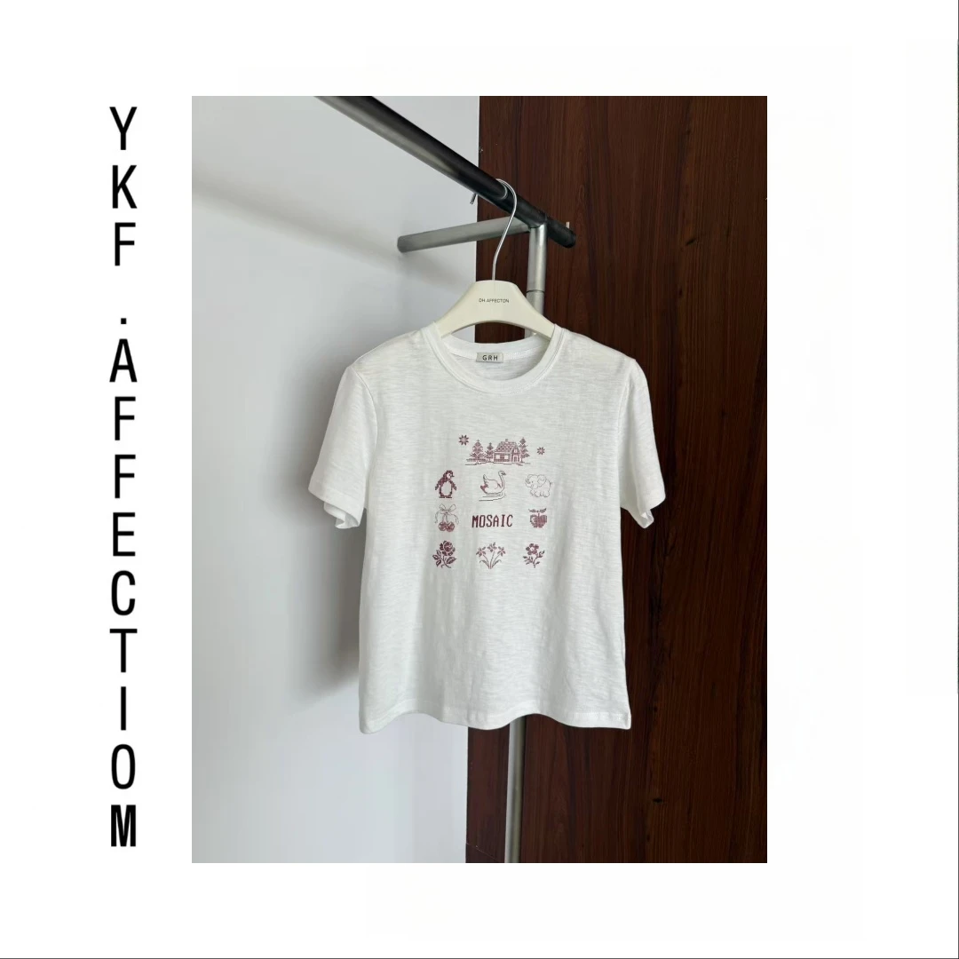 印花宽松短袖圆领T恤61341