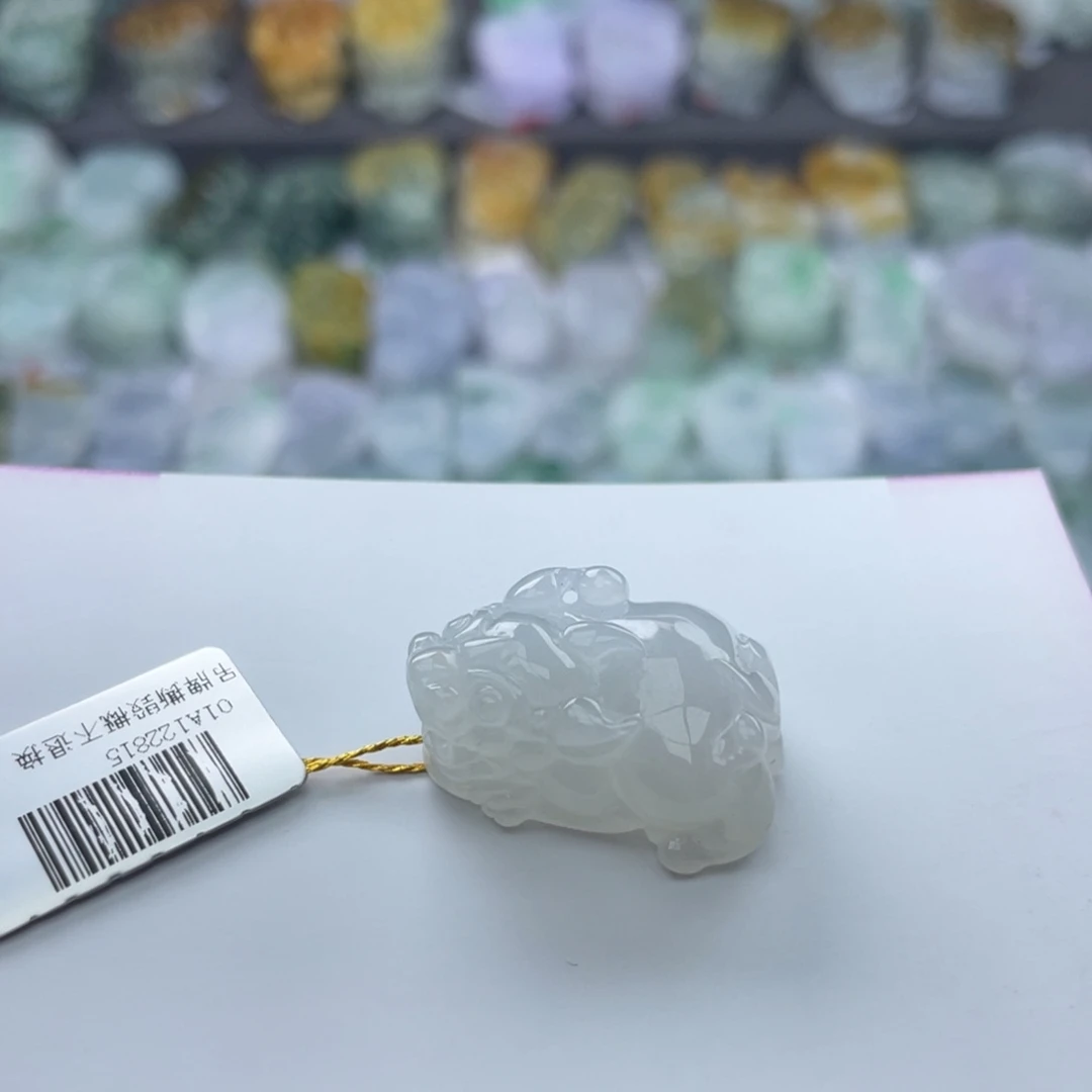 翡翠颈饰未镶嵌貔貅