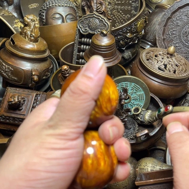 铜器摆件收收藏藏