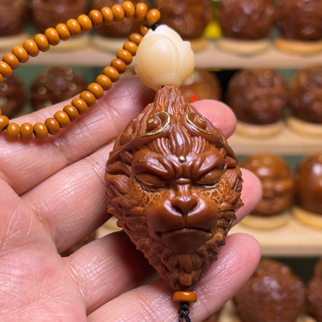 橄榄核手串/手链镶嵌大圣一套